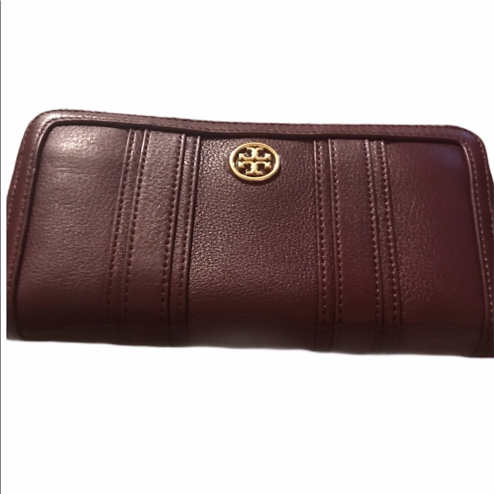 Tory Burch Landon continental wallet burgundy